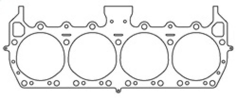 Cometic Gasket Chrysler 361-440 4.410-inch bore MLS head gasket with .045 inch thickness, showing detailed metal and gasket surface.