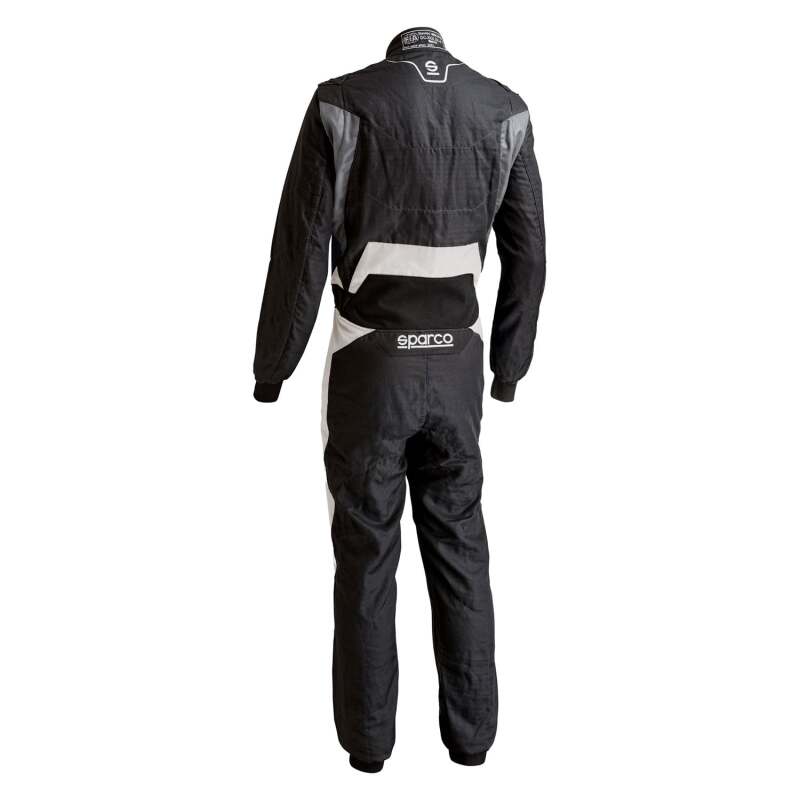 SPARCO Victory Pr Boot Cuff racing suit accessory in black and gray, designed for racing suits and motorsport safety.
