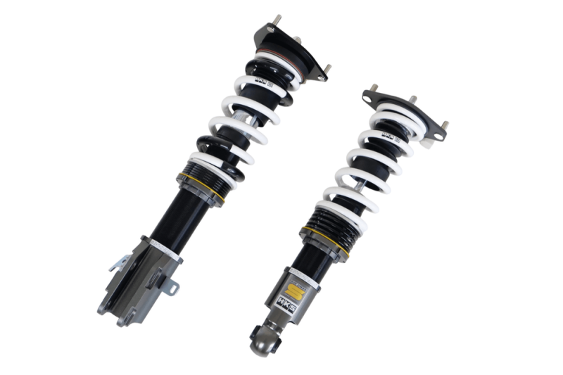HKS HIPERMAX S coilovers full kit for BR9/BM9, adjustable suspension system with coil springs and damping components.