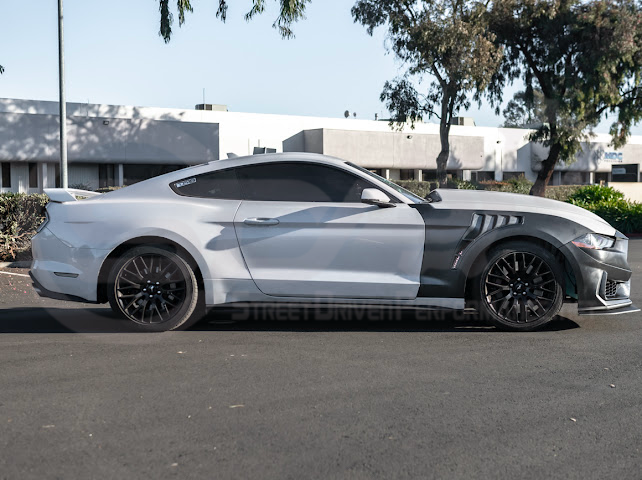 2018-2023 FORD MUSTANG GT500 KR STYLE FRONT SIDE VENTED FENDERS PAIR