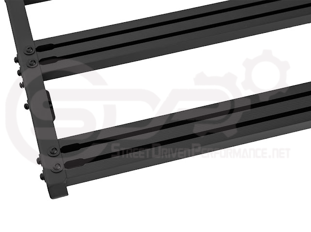 2016-2023 Toyota Tacoma | Extreme Off-Road Version 2 Carbon Steel Black Top Roof Rack Cargo Luggage Carrier