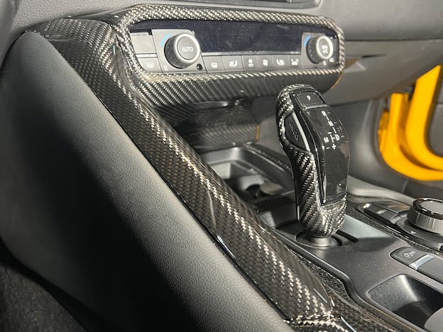 2020-Up Toyota GR Supra A90 A91 |Factory Style CARBON FIBER Center Console Side Panel Gear Shift