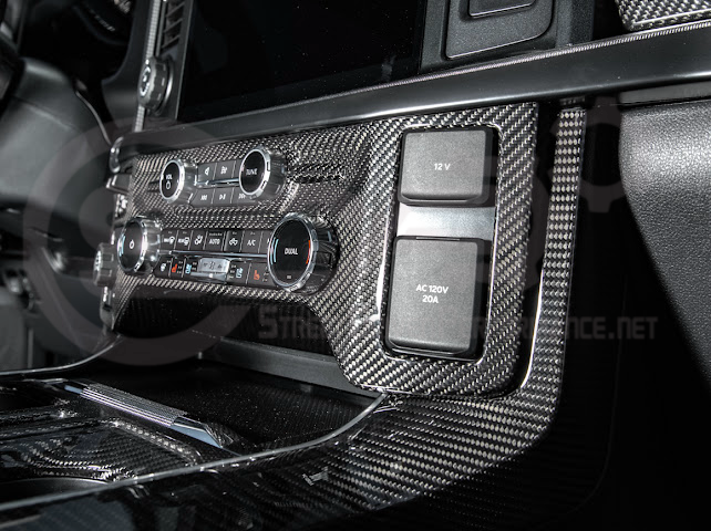 2021-UP FORD F-150 | FACTORY STYLE CARBON FIBER CENTER AC RADIO CONTROL PANEL COVER