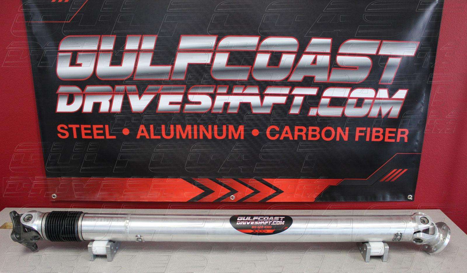 2018 - up Ford Mustang GT 6 speed Manual 3.5” 1350 Series Aluminum Slip Shaft with solid cross non-greaseable U-Joints and hardware DS-MU1822GTM-35A