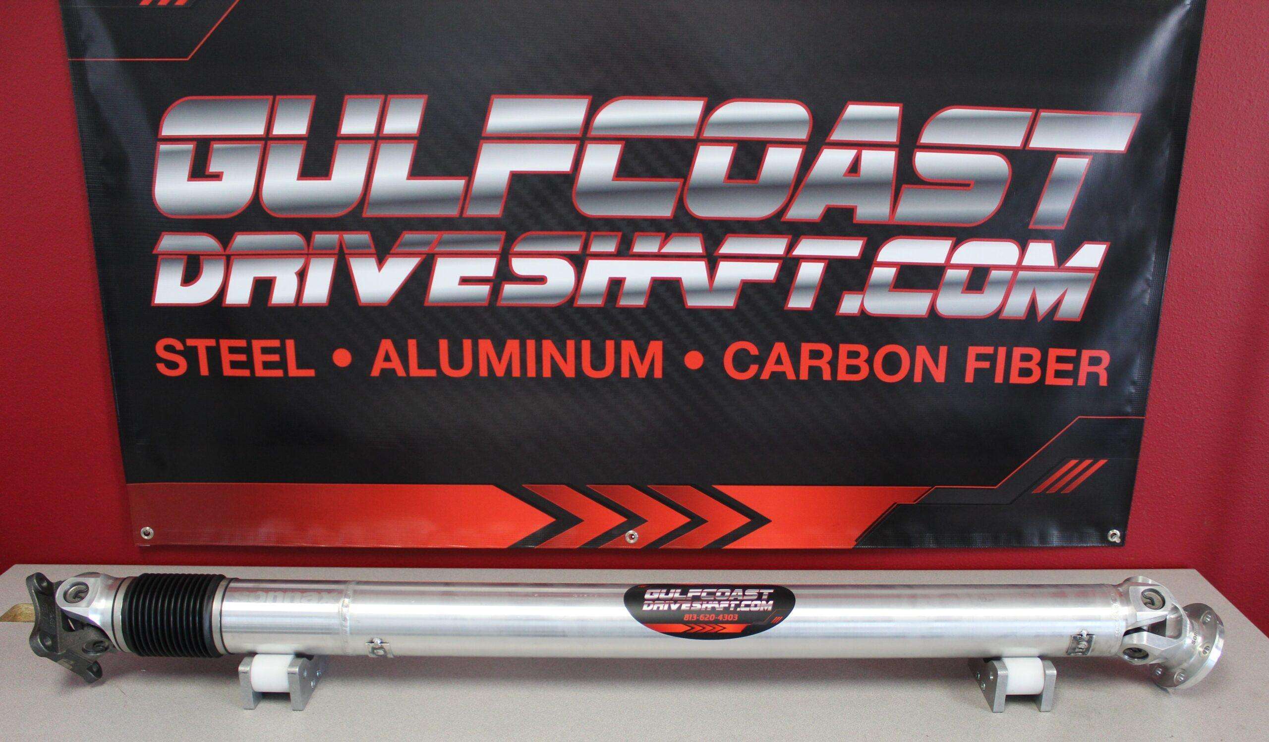 2018 - up Ford Mustang GT Automatic 10 speed 3.5” 1350 Series Aluminum Slip Shaft with solid cross non-greaseable U-Joints and hardware DS-MU1822GTA-35A