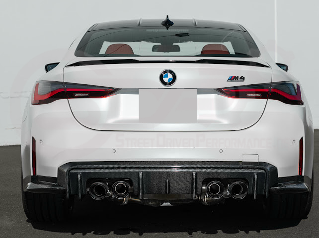 2021-PRESENT BMW G82/G83 M4 | 3D STYLE CARBON FIBER REPLACEMENT 3PCS REAR DIFFUSER APRON