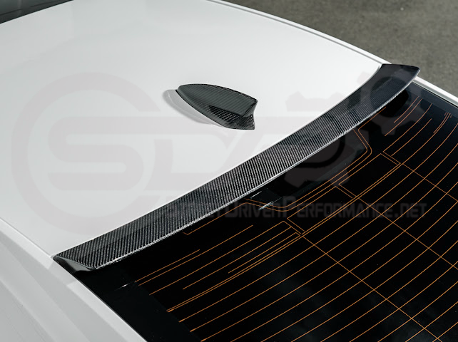 2020-Up Cadillac CT4 / CT4-V / CT4-V Blackwing | SDP Performance Style Carbon Fiber Rear Roof Top Window Spoiler Wing