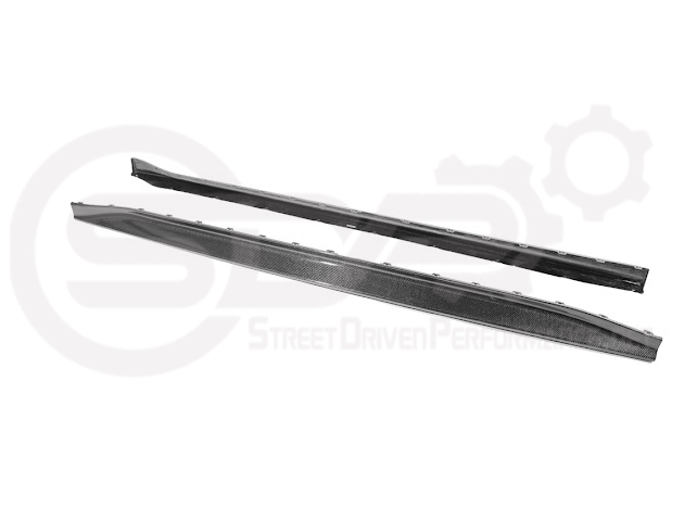2021-UP BMW G80 M3 SEDAN | 3D STYLE CARBON FIBER ADD-ON SIDE SKIRTS ROCKER PANEL EXTENSION GROUND EFFECTS