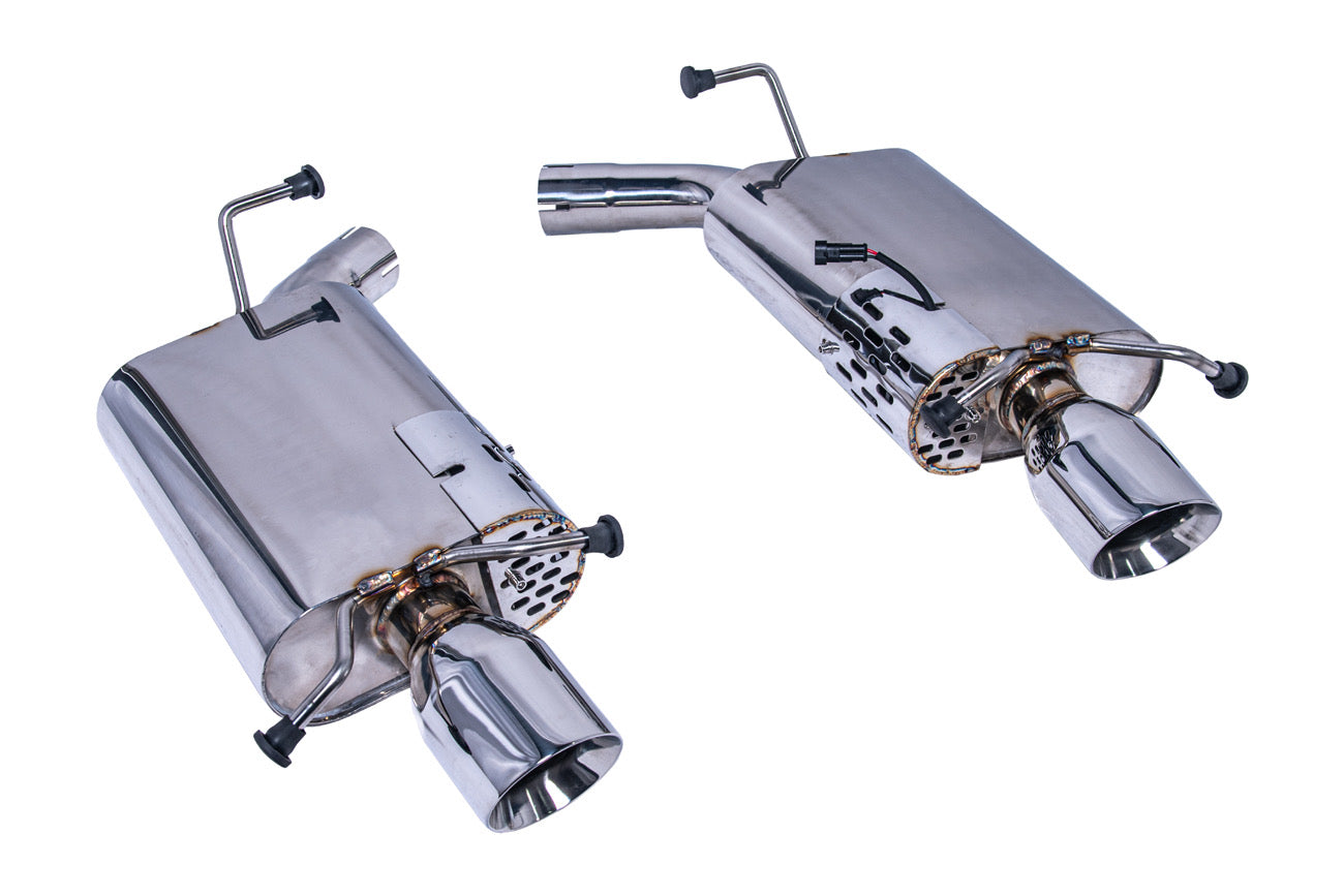 2009-15 CADILLAC CTS-V V2 | AXLE-BACK MUFFLERS EXHAUST SYSTEM “VALVED”