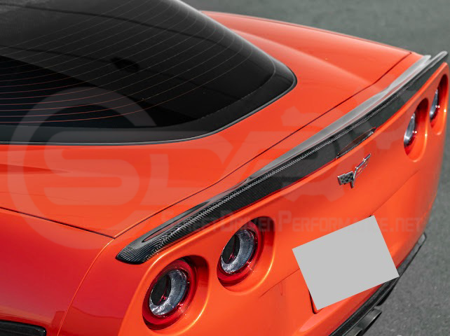 2005-2013 CHEVROLET CORVETTE C6 | SDP PERFORMANCE STYLE CARBON FIBER REAR TRUNK LID WING SPOILER