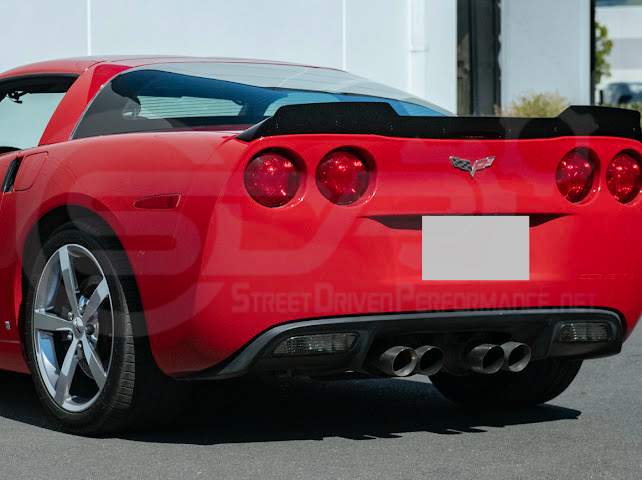 2005-2013 Corvette C6 | ZR1 Extended Style Rear Wing Wickerbill Spoiler (Matte or Gloss Black)