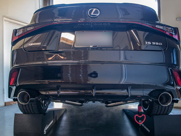 2021-PRESENT LEXUS IS300 IS350 MUFFLER DELETE AXLE BACK BURNT TIPS EXHAUST PAIR