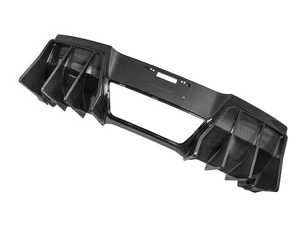 2014-2019 Corvette C7 Performance Track CARBON FIBER Rear Bumper Finned Diffuser