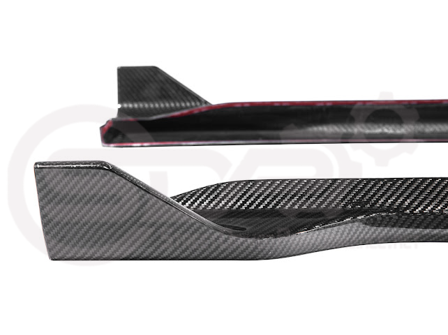 2024-Up Ford Mustang S650 | SDP Performance CARBON FIBER Side Skirts Extension Rocker Panels Ground Effects