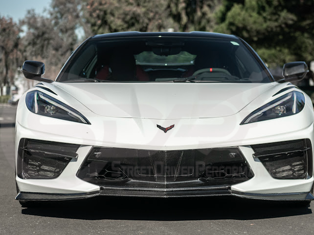 2020-Up Corvette C8 STINGRAY & Z51 | Z06 Z07 Package Front Bumper Lip Splitter Ground Effects