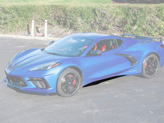 2020+ CHEVROLET CORVETTE C8 STINGRAY | Z06 PACKAGE SIDE SKIRTS ROCKER PANELS GROUND EFFECTS