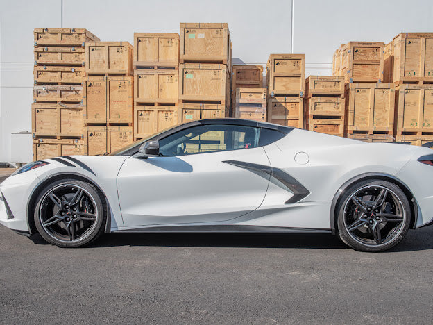 2020+ CHEVROLET CORVETTE C8 CARBON FIBER SIDE WHEEL FENDER PAIR