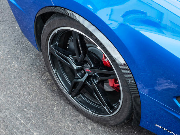 2020+ CHEVROLET CORVETTE C8 CARBON FIBER SIDE WHEEL FENDER PAIR