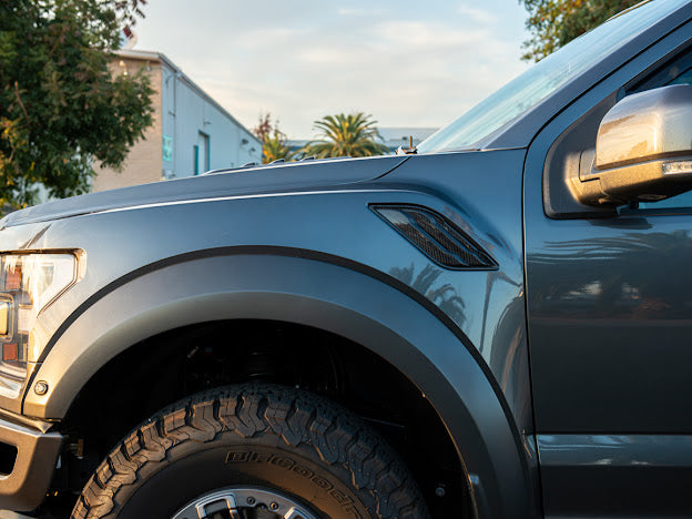 2017-2021 FORD F-150 RAPTOR | STREET SERIES PACKAGE CARBON FIBER SIDE FENDER VENTS REPLACEMENT