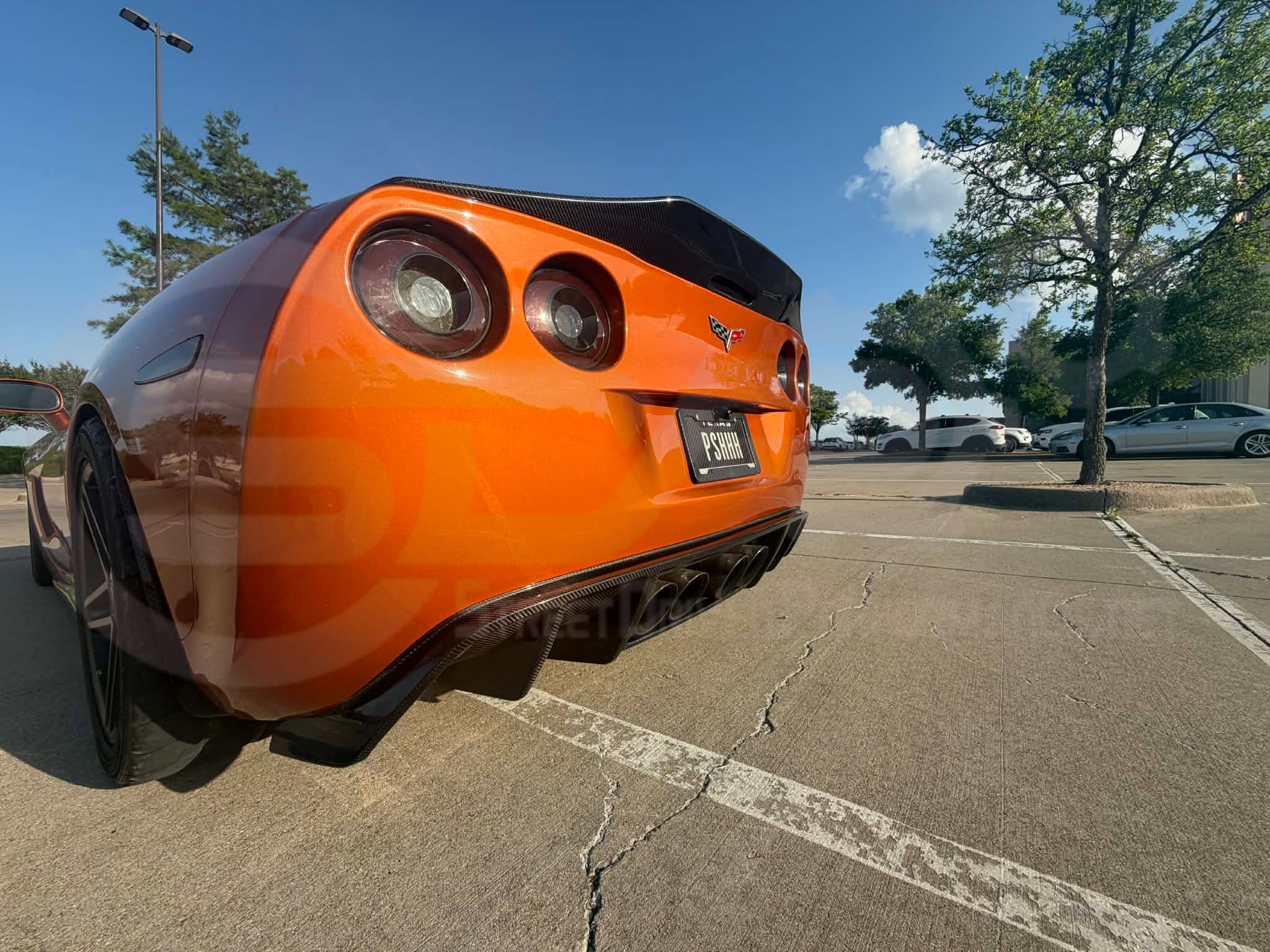 2005-2013 CHEVROLET CORVETTE C6 | SDP AGGRESSIVE STYLE  CARBON FIBER REAR TRUNK LID WING SPOILER