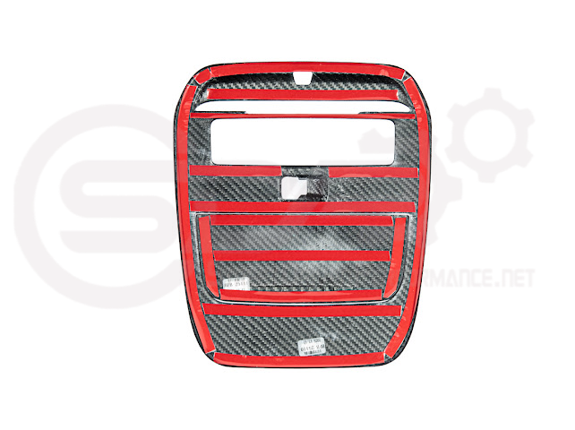 2021-Up Ford F-150 | Dry Carbon Fiber Overhead Console Front Map Lamp Frame Panel
