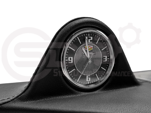 2020-Up Cadillac CT4 | Leather Dashboard Center Analog Clock & Speaker Pod (Fits all Models)