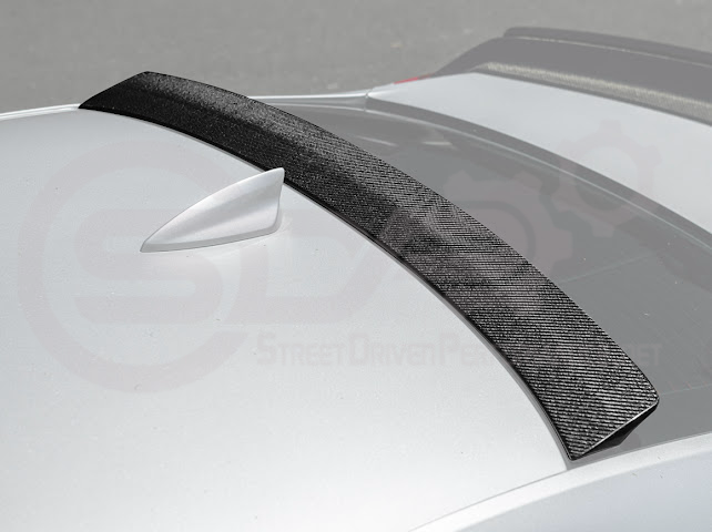 2013-2018 Cadillac ATS ATS-V Sedan | Carbon Fiber Rear Roof Top Window Spoiler Wing
