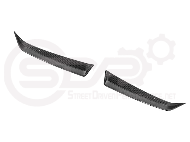 2023-Up CORVETTE C8 Z06 / E-RAY / ZR1 | CARBON FIBER 1.5 INCH EXTENDED REAR SPOILER WING WICKER BILL WINGLETS PAIR