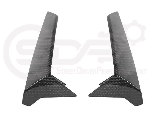 Carbon fiber side fender intake vent door for 2023 Corvette C8 E-Ray and Z06 by Street Driven Performance, showcasing sleek design.