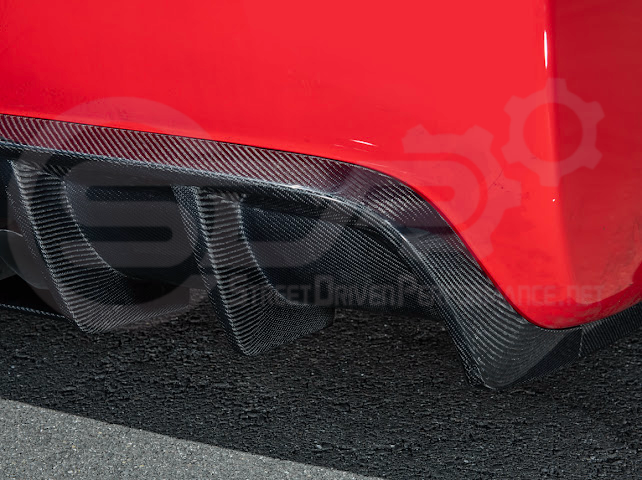 1997-2004 Chevrolet Corvette C5 | SDP Performance style CARBON FIBER Rear Bumper Finned Diffuser