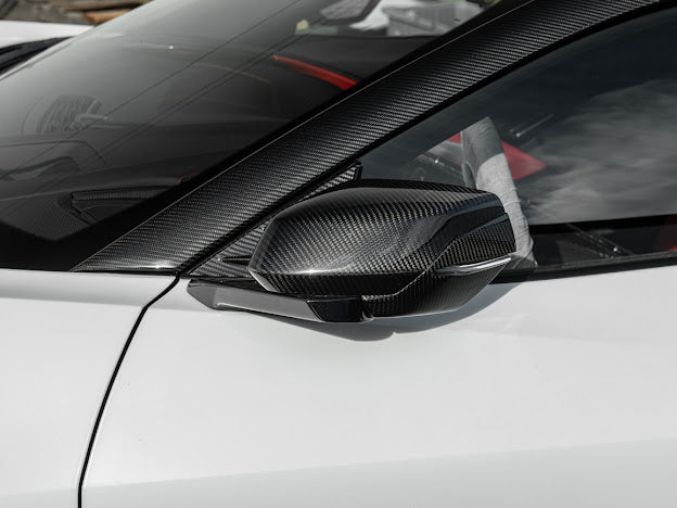 2020+ CORVETTE C8 | CARBON FIBER REPLACEMENT MIRROR COVERS PAIR