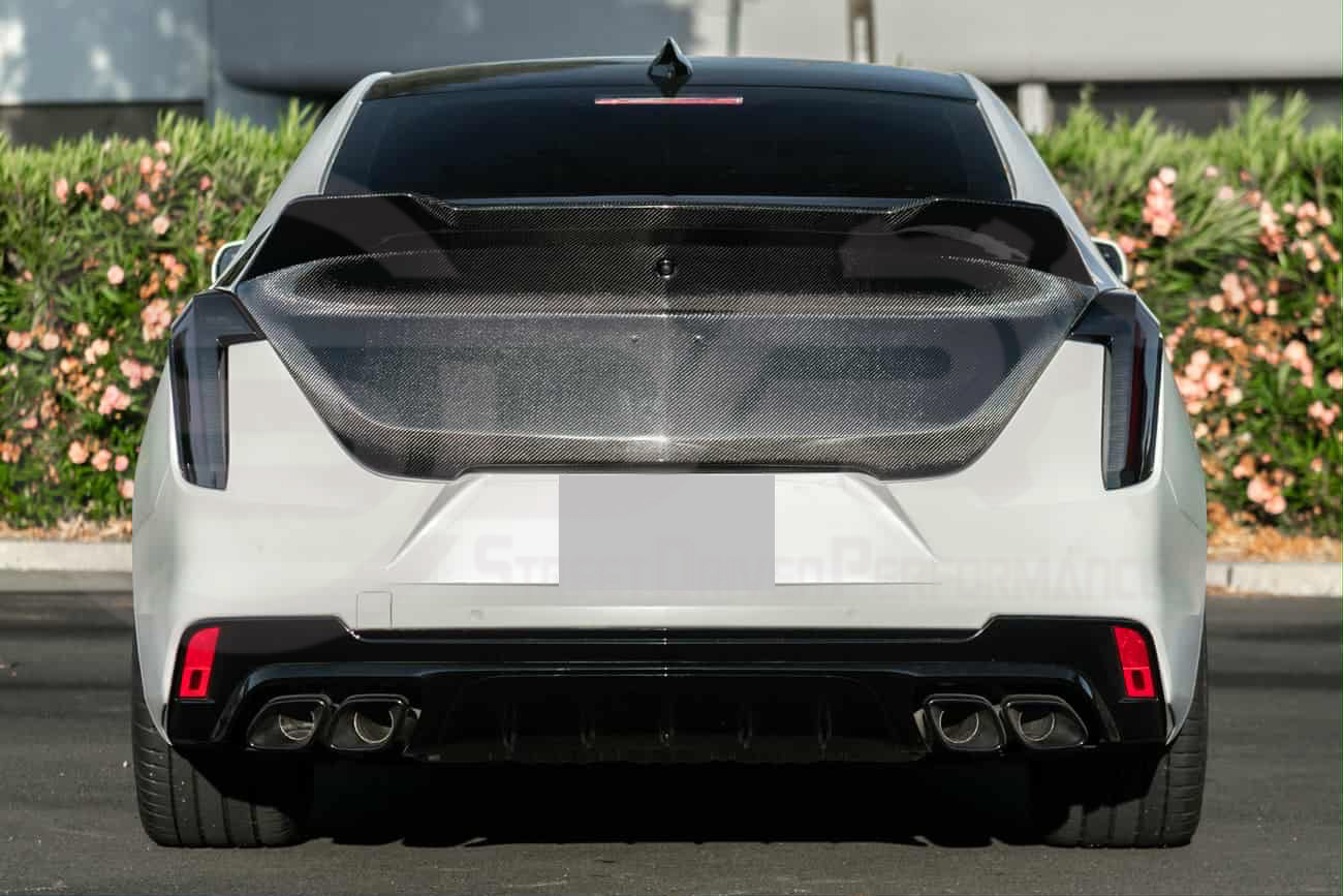 2021-UP CADILLAC CT4, CT4 V, AND CT4-V BLACKWING | BLACKWING STYLE REAR TRUNK LID WITH INTEGRATED SPOILER