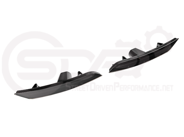 2016-2024 Chevrolet Camaro | Front Bumper Side Marker Lens w/ Amber LED Reflector Light Pair (Clear / Amber / Smoke)
