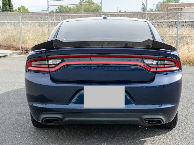 2015+ Charger SRT Extended Style Rear Trunk Lid Wickerbill Spoiler Wing