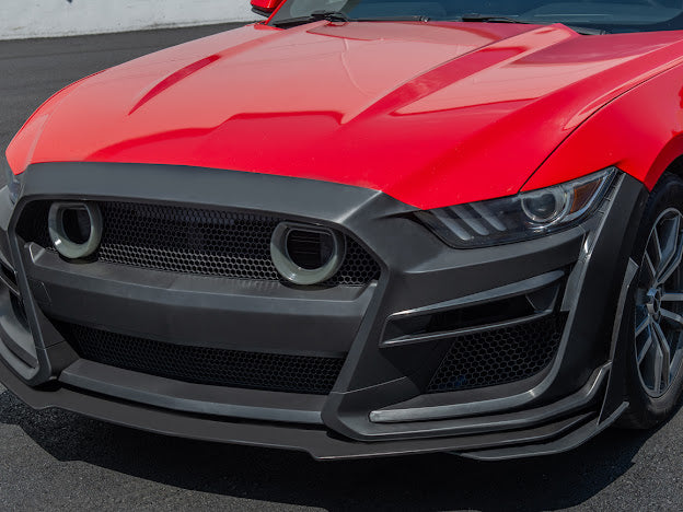 2015-17 FORD MUSTANG | GT500 CONVERSION FRONT BUMPER WITH LED GRILLE KIT
