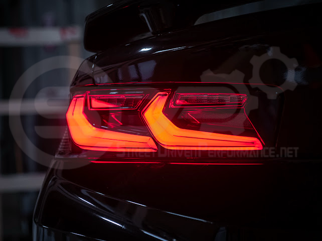 2016-2018 Chevrolet Camaro | C8 Style Sequential Signal LED Rear Taillights Pair (Clear / Red / Smoke Lens)