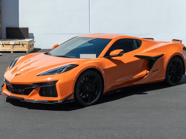 2023-Up Corvette C8 Z06 & E-Ray | “Z07 Performance Package” PAINTED CARBON FIBER Lip Splitter Ground Effects with Canards