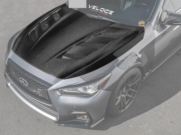 2014-UP INFINITI Q50 CARBON FIBER FRONT HOOD
