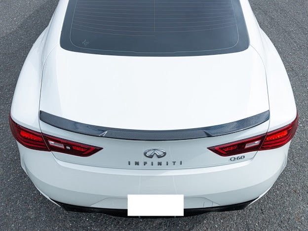 2017-UP INFINITI Q60 CARBON FIBER HIGH KICK REAR SPOILER WING