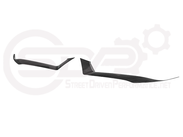 2024-Up Ford Mustang GT | Carbon Fiber Overlay Headlight Eyebrow Trim Cover Pair