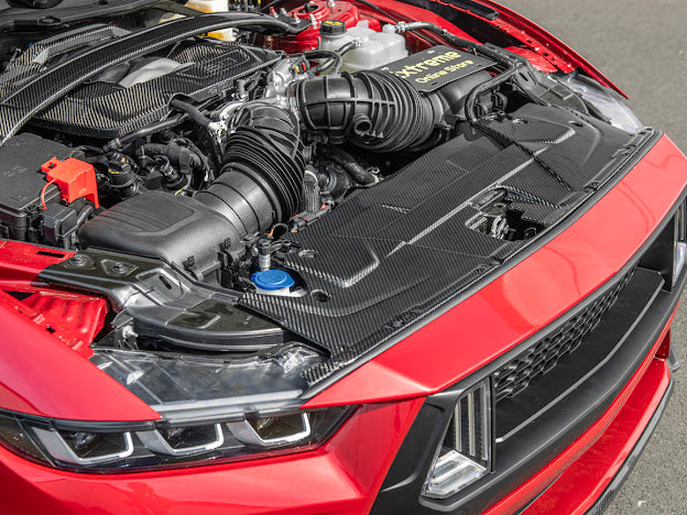 2024-UP MUSTANG S650 | CARBON FIBER ENGINE BAY RADIATOR PANEL TRIM REPLACEMENT