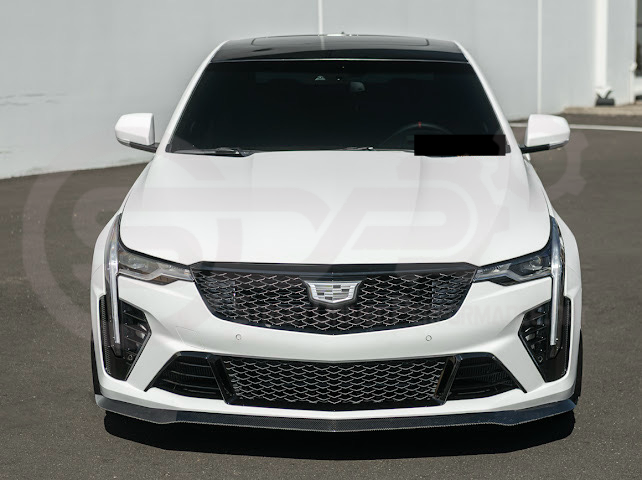 2020-Up Cadillac CT4-V Blackwing | CARBON FIBER Front Splitter Side Wheel Arches Pair