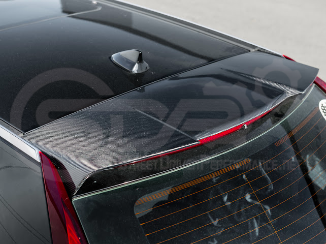 *IMPERFECTION / DISCOUNTED* 2009-2015 Cadillac CTS-V V2 Wagon - Carbon Fiber Trunk Lid Spoiler / Wing