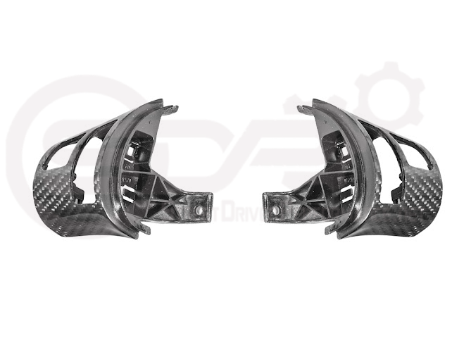 2005-2013 CHEVROLET CORVETTE C6 | SDP PERFORMANCE CARBON FIBER STEERING WHEEL BUTTON COVER REPLACEMENT PAIR