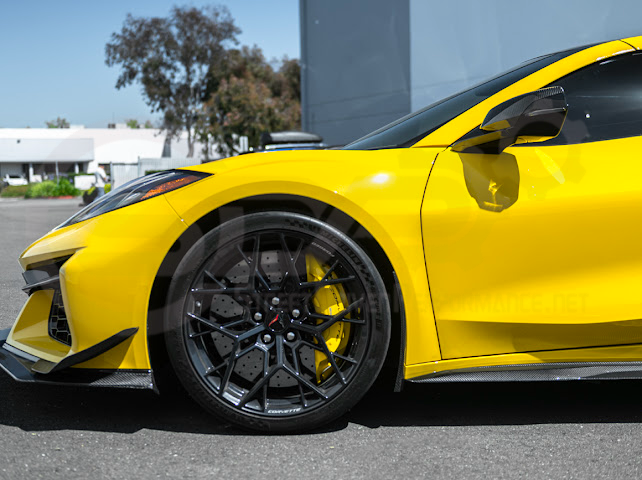2023-UP CORVETTE C8 E-RAY, Z06, & ZR1 | FACTORY EXTENDED XL VERSION 2 FRONT & REAR MUD FLAPS SPLASH GUARD PAIR