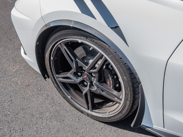 2020+ CHEVROLET CORVETTE C8 CARBON FIBER SIDE WHEEL FENDER PAIR