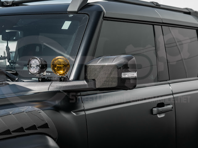 2021-UP FORD BRONCO CARBON FIBER MIRROR CAP COVER PAIR