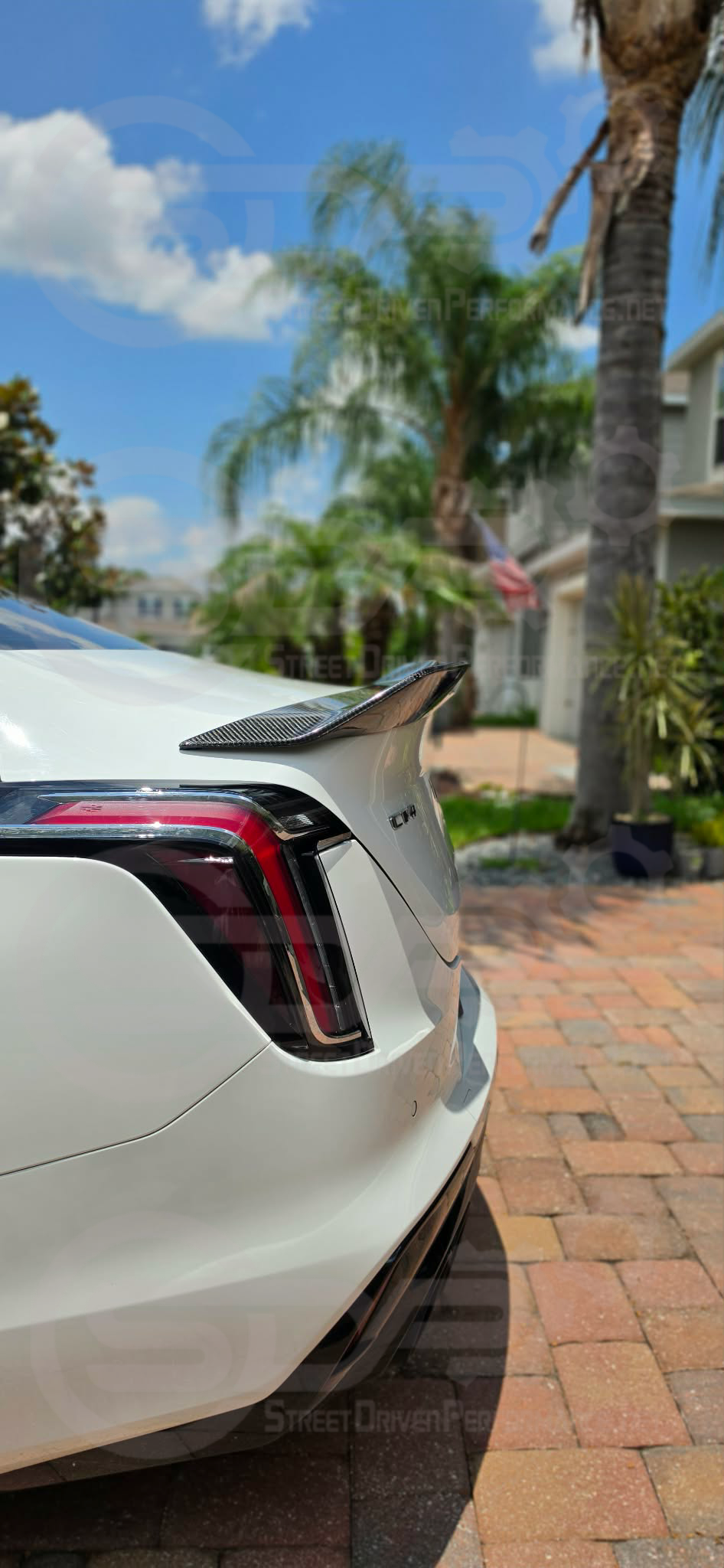 2020-PRESENT CADILLAC CT4-V & CT4-V BLACKWING | AGGRESSIVE HIGH DUCKBILL STYLE CARBON FIBER REAR WING SPOILER