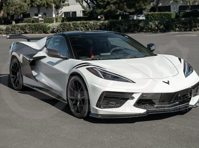 2020-Up Corvette C8 STINGRAY & Z51 | Z06 Z07 Package Front Bumper Lip Splitter Ground Effects