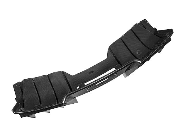 2014-2019 Corvette C7 Performance Track CARBON FIBER Rear Bumper Finned Diffuser